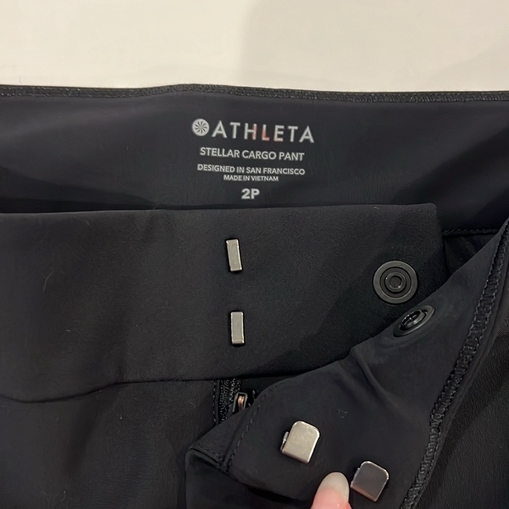 ATHLETA stellar cargo pant black size 2P - Picture 4 of 10